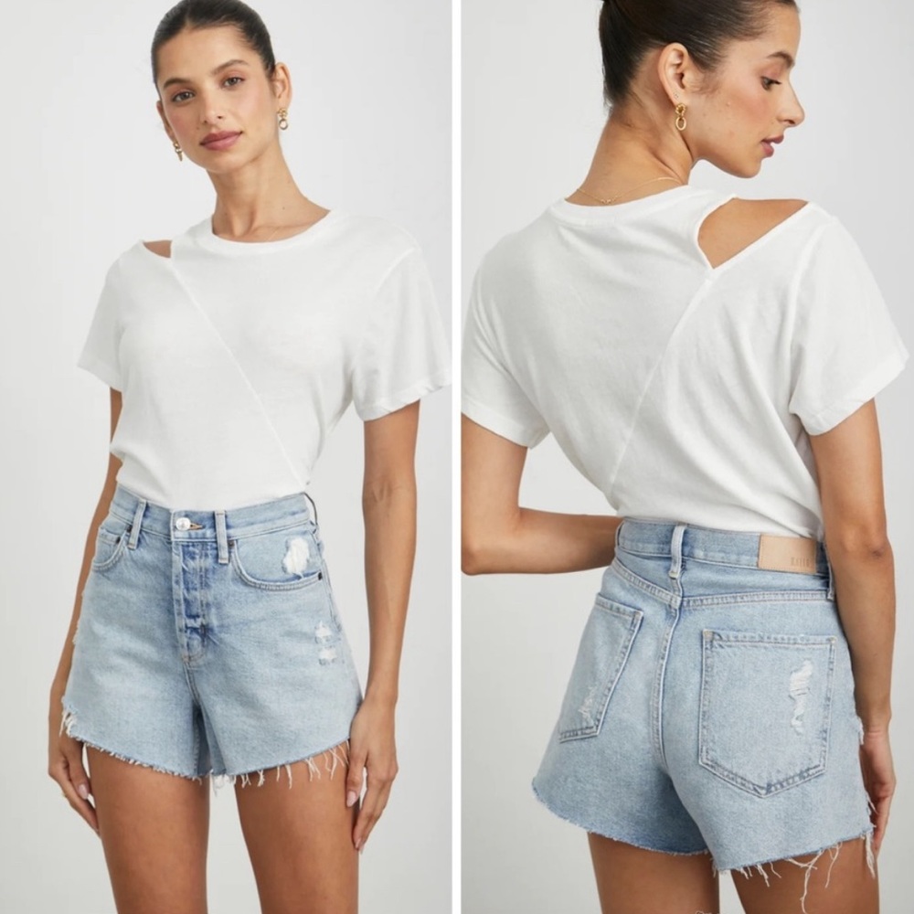 Rails | Zumba Cut Off Shorts in Cloud Stone Distress